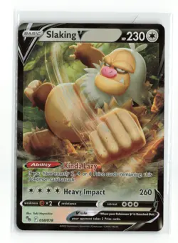 SLAKING 058/078 POKEMON GO POKEMON TCG NM - Image 1