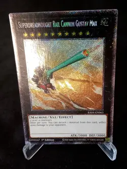 YuGiOh! Superdreadnought Rail Cannon Gustav Max RA04-EN063 PSR - Near Mint/Mint - Image 1
