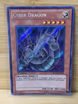 Cyber Dragon RYMP-EN059 1st Edition Secret Rare Yugioh Card - Image 1