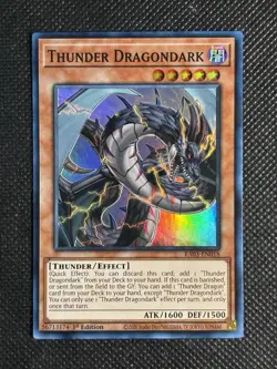 YuGiOh! - Thunder Dragondark RA03-EN018 Super Rare 1st Edition Near Mint - Image 1
