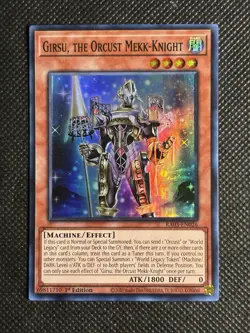 YuGiOh! - Girsu, the Orcust Mekk-Knight RA03-EN026 Super Rare 1st Edition NM - Image 1