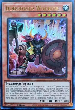Yugioh! 1x Dodododo Warrior DUAD-EN004 Ultra Rare 1st Ed NM - Image 1