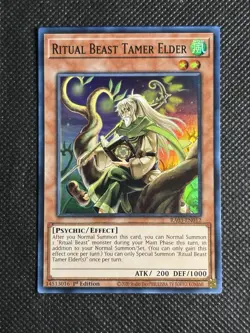 YuGiOh! - Ritual Beast Tamer Elder RA03-EN012 Super Rare 1st Edition Near Mint - Image 1