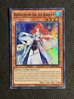 YuGiOh! Revealer of the Ice Barrier RA03-EN028 Super Rare 1st Edition Near Mint - Image 1