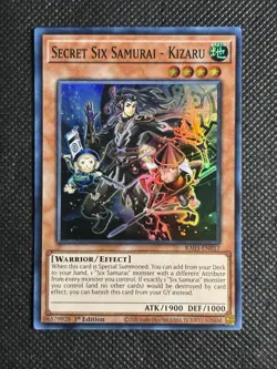 YuGiOh! Secret Six Samurai - Kizaru RA03-EN017 Super Rare 1st Edition Near Mint - Image 1