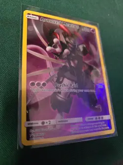 Pokemon TCG Armored Mewtwo Holo Rare Black Star Promo Card SM228 - Image 2