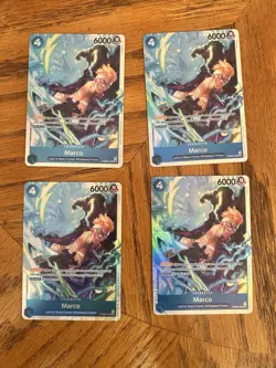 One Piece Prb02 Marco SR English Playset PRB02-008 4 Card Premium Set Best Vol.2 - Image 1