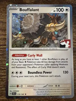 Bouffalant Rare Prize Pack Series Cards 119/142 NM - Image 1