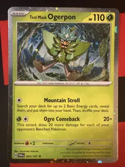 Teal Mask Ogerpon (Cosmos Holo) Promo Miscellaneous Cards & Products 024/167 NM - Image 1