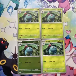 4x Ivysaur 002/132 Mega Evolution Pokemon TCG Near Mint Card Playset NM MEG - Image 1