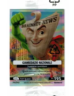 CARD SKIFIDOL ITALIAN BRAINROT GIANREDAZIO NAZIONALE - EDIZIONE LIMITATA - PROMO - Image 1