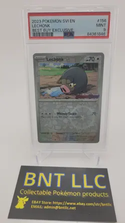 PSA 9 Lechonk 156/198 Pokemon Scarlet & Violet Best Buy Stamped Promo Card - Image 1