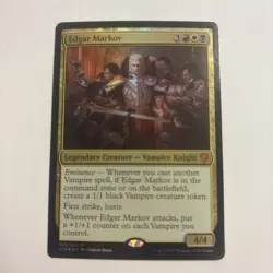 Edgar Markov Foil MTG Commander 2017 NM Legendary Vampire Knight Commander #36 - Image 1