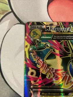 Pokemon TCG Roaring Skies Holo Full Art Ultra Rare Card M Rayquaza EX 105/108 - Image 3