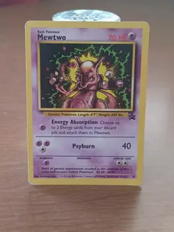 Pokemon TCG Card - Mewtwo #14 - Black Star Promo - WOTC Promo Moderately Played - Image 1