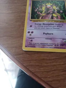 Pokemon TCG Card - Mewtwo #14 - Black Star Promo - WOTC Promo Moderately Played - Image 3