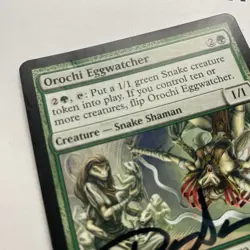 Orochi Eggwatcher Card Signed By Dan Scott MTG, Artist Proof - Image 3