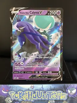 Pokemon Card Shadow Rider Calyrex V SWSH131 Black Star Promo Half Art NM - Image 1