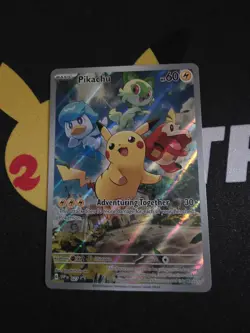 Pokemon TCG Scarlet & Violet Pikachu Promo Holo Card SVP027 - Image 1
