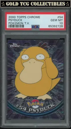 PSA 10 ⭐ Pokemon Psyduck 54 2000 Topps Chrome T.V. Graded Card - Image 1