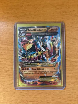 Primal Groudon EX Pokemon Card Mega Evolution Set XY Ultra Rare - Image 1