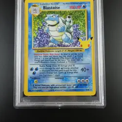 PSA 9 Blastoise 2/102 Pokemon Celebrations Classic Collection Holo Graded Card - Image 3