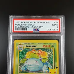 PSA 9 Venusaur 15/102 Pokemon Celebrations Classic Collection Holo Graded Card - Image 2