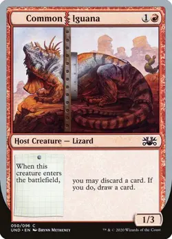Common Iguana Unsanctioned MTG Magic - Image 1