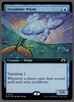 Dreamtide Whale 0450 Extended Art Foil Rare Modern Horizons 3 MTG NM - Image 1