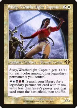 Sisay, Weatherlight Captain - [Etched Foil, Retro Frame] Modern Horizons 1 Times - Image 1