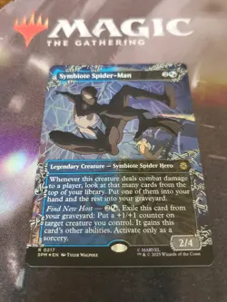 Mtg. Symbiote Spider-Man. Foil Borderless. Marvel's Spider-Man. Pack Fresh - Image 1