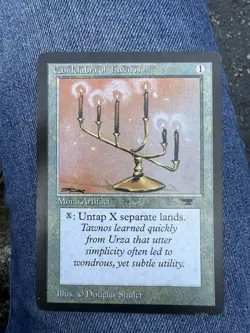 Magic the Gathering Candelabra of Tawnos Antiquities Excellent/Nm Condition - Image 1