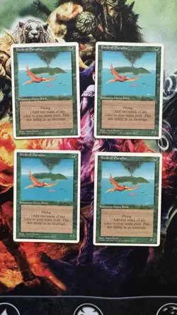 4x Birds of Paradise - MTG - 4th Edition - Magic: The Gathering - LP - Image 1