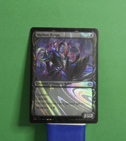 MTG MAT: Markov Baron (Creature Vampire Noble) Showcase Halo Foil 0198 Uncommon - Image 1