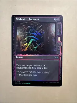 MTG Withering Torment DSK 0313 U NM FOIL Showcase Uncommon - Image 2