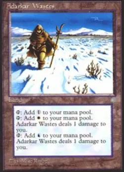 1x Adarkar Wastes Light Play, English Ice Age MTG Magic - Image 1