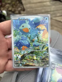 Pokemon TCG White Flare IR Ducklett 109/086 Scarlett & Violet English - Image 1