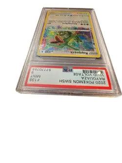 2020 Pokemon SWSH Vivid Voltage #138 Rayquaza Amazing Rare Holo PSA 9 Mint - Image 5
