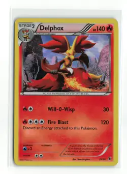 DELPHOX 10/39 HOLO KALOS STARTER POKEMON TCG LP - Image 1