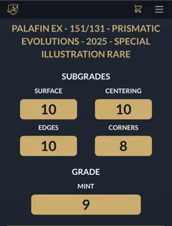 Palafin Ex 151/131 Special Illustration Rare Pokemon Prismatic Evolutions Ace 9 - Image 3