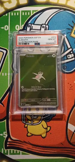 Pokemon Slakoth 212/191 Illustration Rare Surging Sparks PSA 10 Gem MT - Image 3