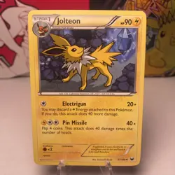 Pokemon Jolteon 37/108 Black & White Dark Explorers Near Mint - Image 1