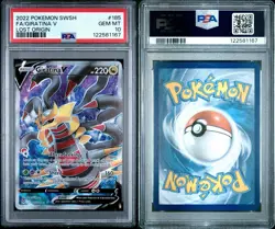 Pokemon Lost Origin Giratina V 185/196 Full Art Rare Holo Foil PSA 10 GEM MINT - Image 3
