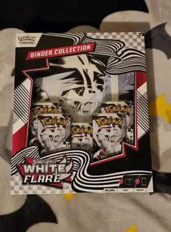 Pokemon White Flare Binder Collection Box Sealed - Image 1