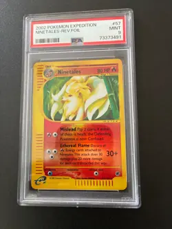 2002 POKEMON EXPEDITION NINETALES - REV. FOIL. PSA 9 - Image 1