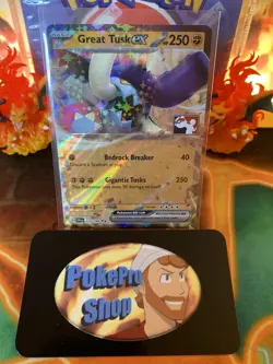2023 Play! Pokemon Prize Pack Series 3 Great Tusk EX 123 - NM - Image 1