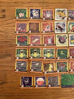 Pokemon Lot Of 46 Sticker Series By Artbox Vintage 1999 Foils Unused Nintendo - Image 2