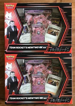 Pokemon TCG Destined Rivals Team Rocket’s Mewtwo ex Box BRAND NEW SEALED X 2 Box - Image 1