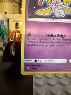 Shining Jirachi 42/73 Shining Legends Shiny Holo Rare Pokemon Trading CG 2027 NM - Image 2