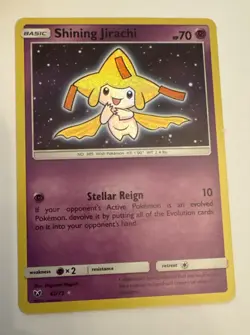 Shining Jirachi 42/73 Shining Legends Shiny Holo Rare Pokemon Trading CG 2027 NM - Image 5